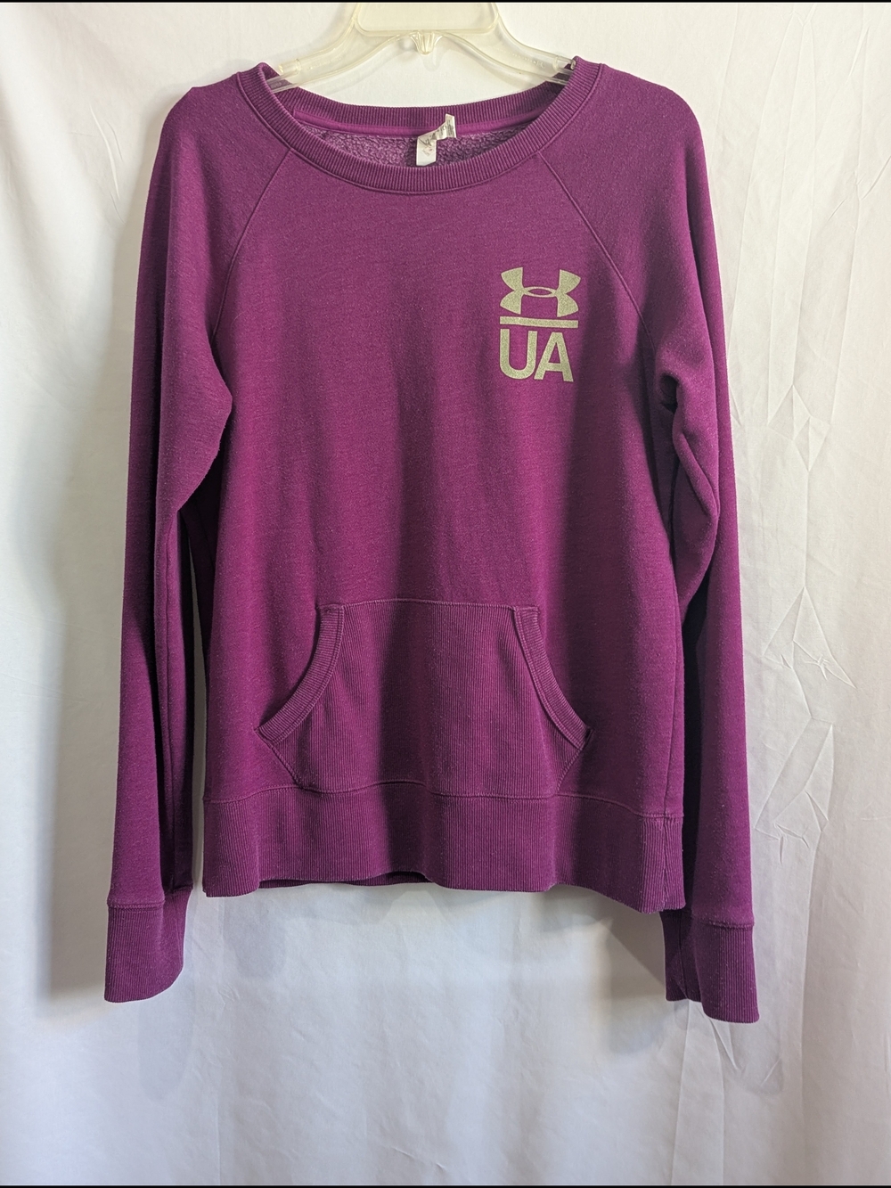 Under Armour ColdGear Purple Fleece Crewneck Sweatshirt Women's MD
